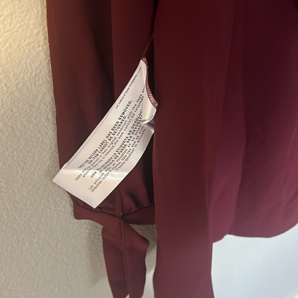 Dress the Population Burgundy Long Sleeve Dress - NWT - Picture 6 of 8